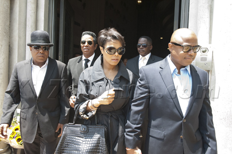 Family member at Michael Jackson memorial friday
