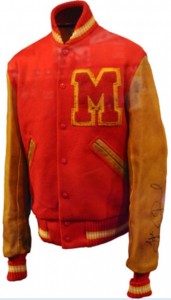 aged Letterman jacket